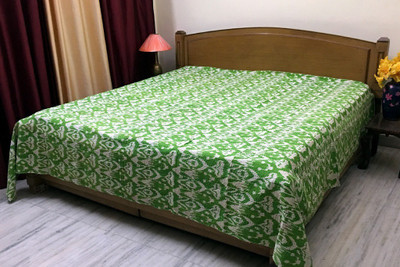 

Stylo Culture Cotton Double Bed Spread(Green)