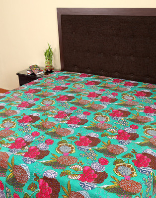 

Rajrang Cotton Double Bed Cover(Multicolor)