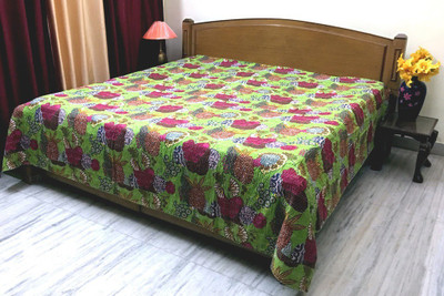 

Stylo Culture Cotton Double Bed Spread(Green)