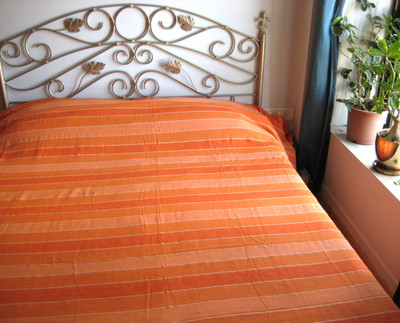 

Rhapsody Decor Cotton Single Bed Spread(Orange)