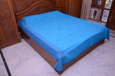 29% OFF on Aadyahome Cotton Double Bed Cover(Blue) 29% OFF on Aadyahome Cotton Double Bed Cover(Blue)