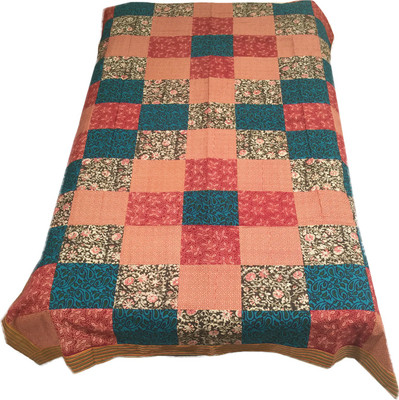 

Minky's Decor Cotton Queen Bed Cover(Multicolor)