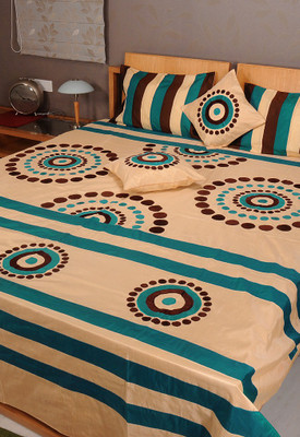 

Rajrang Polycotton Double Bed Cover(Brown, 1 Bed Cover, 2 Pillow Covers, 2 Cushion Covers)