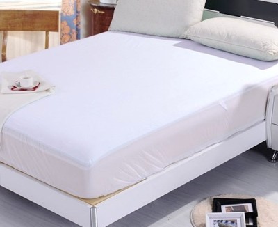 Sleep Matic Reversible Cotton Double Bed Cover(White)