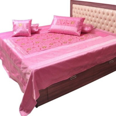 

Earth Ro System Silk King Bed Cover(Pink)