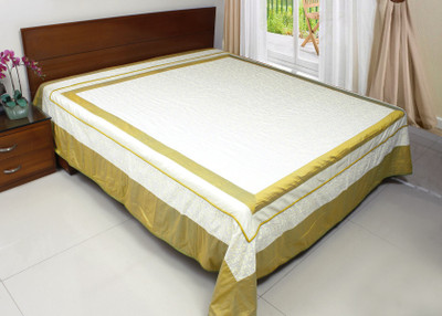 

Coco Bee Cotton Double Bed Cover(Multicolor)