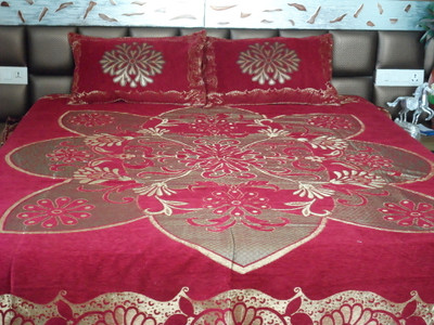 

Snuggle Polycotton Double Bed Cover(Pink, Bed Cover, 2 Pillow Covers)