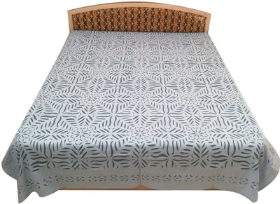 

Minky's Decor Cotton King Bed Cover(Blue)