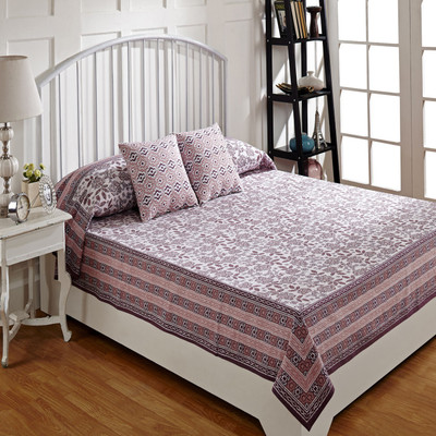 

Ratan Jaipur Cotton Double Bed Cover(Brown)