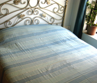

Rhapsody Decor Cotton Double Bed Spread(Light Blue)