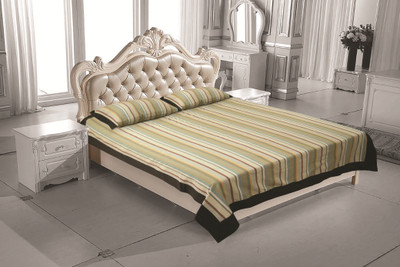 

Elan Cotton Queen Bed Cover(Beige, 1 Bed Cover & 2 Pilow Cover)