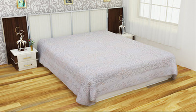 Art Creation Cotton Double Bed Cover(Multicolor)