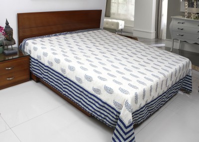 

Coco Bee Cotton Double Bed Cover(Multicolor)