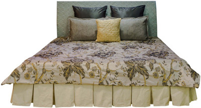 

MABA Jacquard Double Bed Cover(Beige)