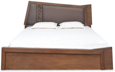 

@home by Nilkamal Everest Solid Wood Queen Bed With Storage(Finish Color - Amelia Oak)