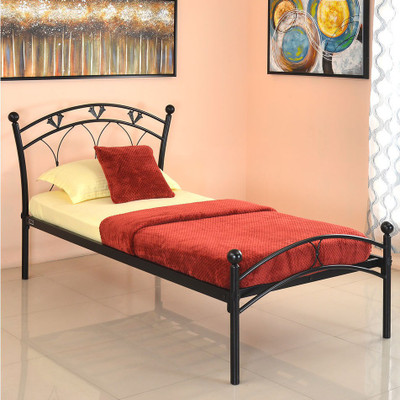 @Home by nilkamal Hydra Metal Single Bed(Finish Color - Black, Delivery Condition - Knock Down) @Home by nilkamal Hydra Metal Single Bed(Finish Color - Black, Delivery Condition - Knock Down)