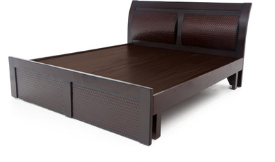 

Furnicity Engineered Wood Queen Bed(Finish Color - Walnut)