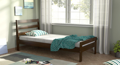 

Urban Ladder Osaka Solid Wood Single Bed(Finish Color - Dark Walnut)