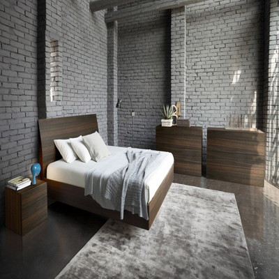 

Tezerac Solid Wood Queen Bed(Finish Color - walnut)