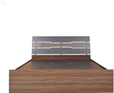 

Crystal Furnitech Duke Engineered Wood Queen Bed With Storage(Finish Color - Honey Brown)