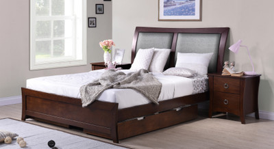 

Urban Ladder Packard Solid Wood Queen Bed With Storage(Finish Color - Dark Walnut)