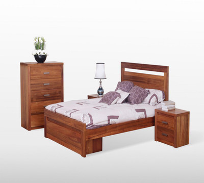 

Tezerac Solid Wood Queen Bed With Storage(Finish Color - Brown)