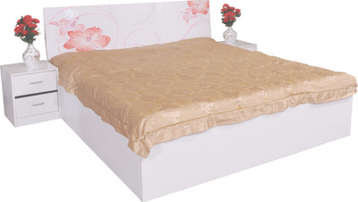 

Parin Engineered Wood Queen Bed With Storage(Finish Color - White)