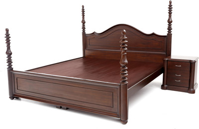 

Furnicity Engineered Wood Queen Bed(Finish Color - Walnut)