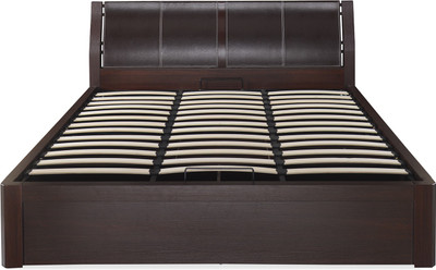 

@home by Nilkamal Engineered Wood King Bed With Storage(Finish Color - DARK WALNUT)