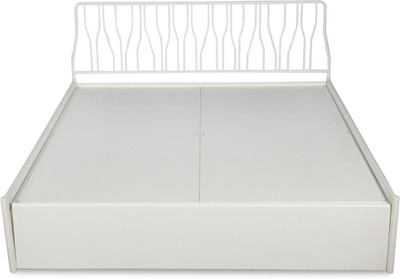 

Godrej Interio Liva Jive Metal King Bed With Storage(Finish Color - White)