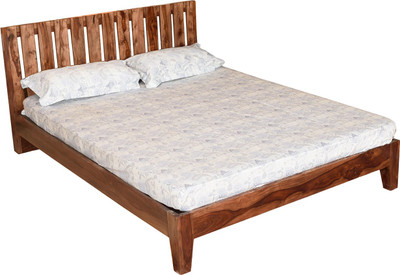 

Induscraft Trendy Solid Wood King Bed(Finish Color - Brown)