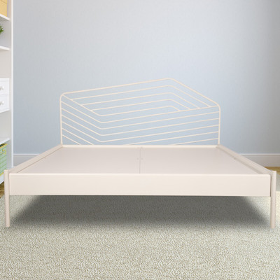 

Godrej Interio Liva Illusion Metal Queen Bed(Finish Color - White)
