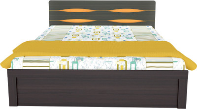 

UNiCOS Boston Engineered Wood King Bed(Finish Color - Brown Orange)