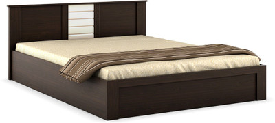 

Spacewood Jupiter Engineered Wood Queen Bed With Storage(Finish Color - Melamine)