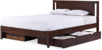 

Urban Ladder Brandenberg Solid Wood King Bed With Storage(Finish Color - Dark Walnut)