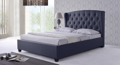 

Urban Ladder Holmebrook Upholstered Engineered Wood Queen Bed(Finish Color - Charcoal Grey)