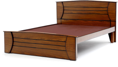Furnicity Engineered Wood King Bed(Finish Color - Brown)