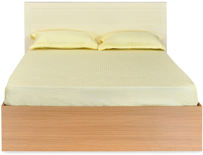 

@home by Nilkamal Neo Emily Engineered Wood Queen Bed(Finish Color - Teak)