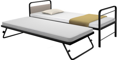 

Camabeds Benne Metal Single Bed(Finish Color - Black (Mattress Included))