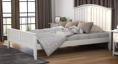 

Urban Ladder Wichita Solid Wood Queen Bed(Finish Color - White)