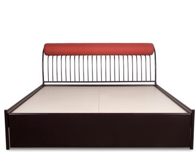 

Godrej Interio Liva Piano Metal Queen Bed With Storage(Finish Color - Wine Red)