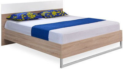 

@home by Nilkamal Marilyn Engineered Wood King Bed(Finish Color - White High gloss)