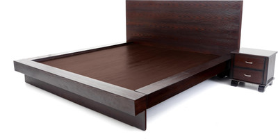 

Furnicity Engineered Wood Queen Bed(Finish Color - Walnut)