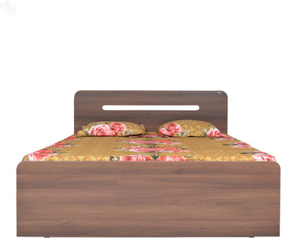 

Crystal Furnitech Scion Engineered Wood Queen Bed(Finish Color - Honey Brown)