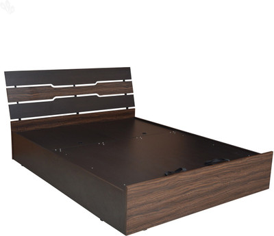

Crystal Furnitech Duke Engineered Wood King Bed With Storage(Finish Color - Honey Brown)