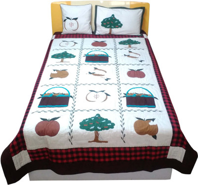 57% OFF on Hugs N Rugs Home Series Cotton Bedding Set(Multicolor)