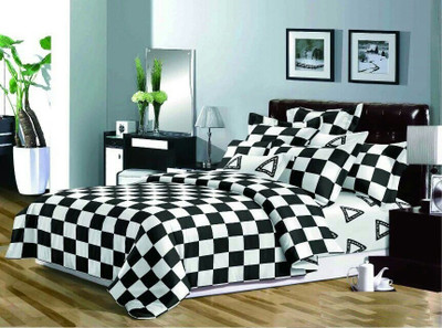 Dexim Polyester, Cotton Bedding Set(White)