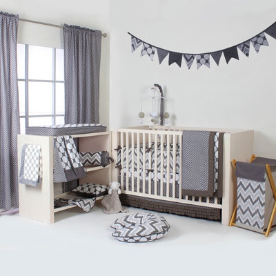 

Bacati Cotton Bedding Set(Grey)