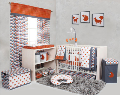 

Bacati Cotton Bedding Set(Orange)