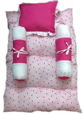 

Krivi Kids Cat Polyester, Cotton Bedding Set(Pink)